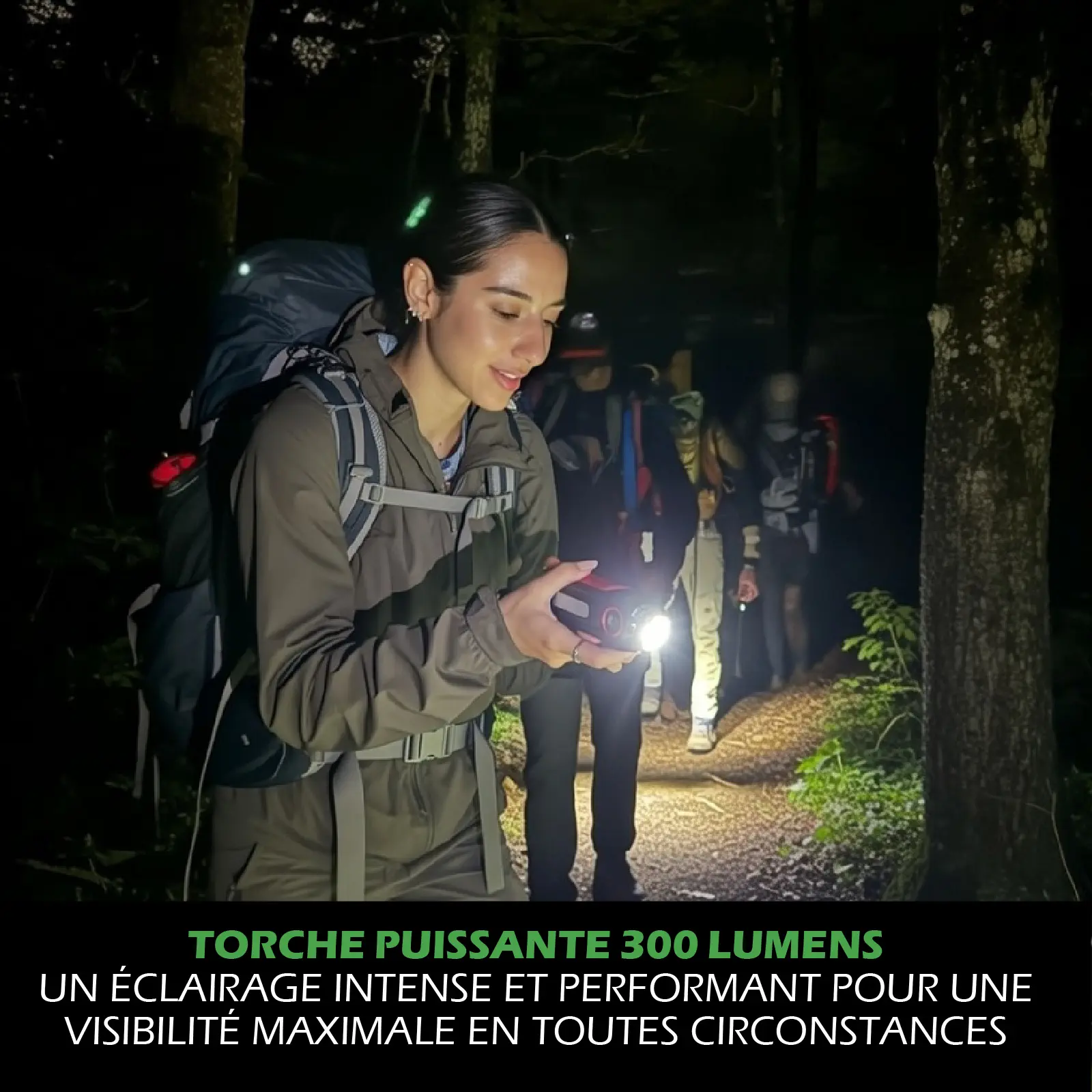 Lampe Torche LED Multifonctions Rechargeable USB - Batterie Externe Smartphone - 300lm & 140lm - Aimant pour fixation – Image 3