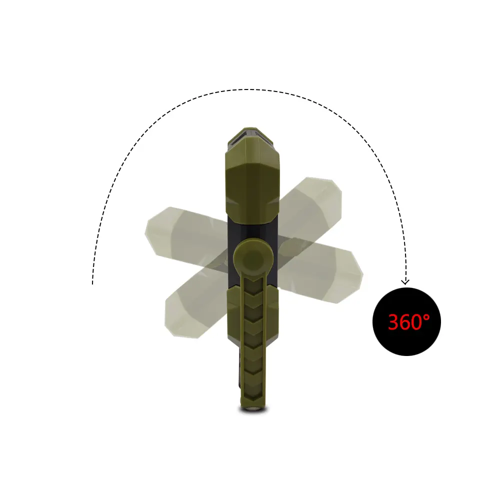 Projecteur LED Multifonctions - Rechargeable Solaire & USB  <br> Power Bank - Etanche - Aimant et Crochet pour Fixation – Image 4