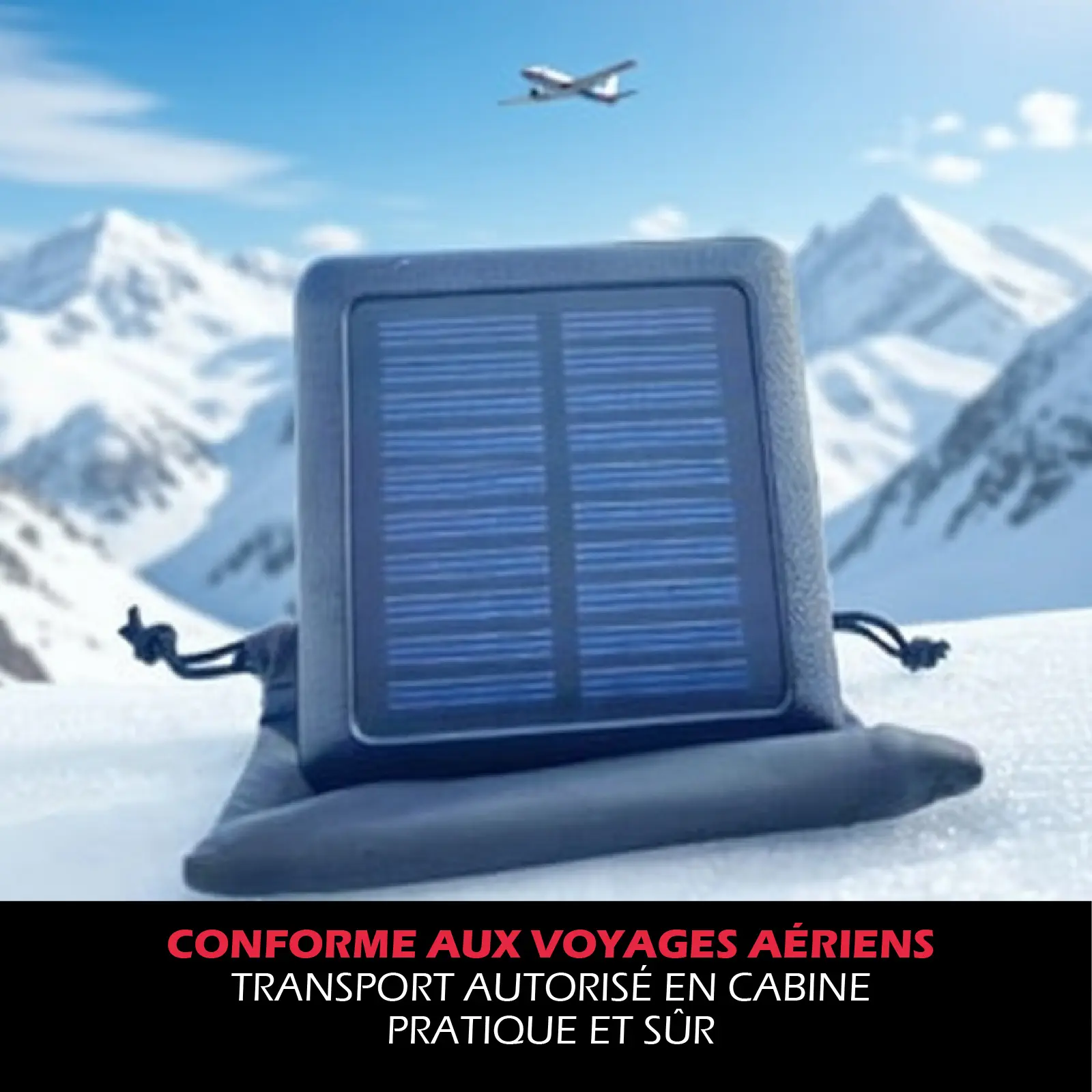 Batterie Externe Compacte Rechargeable Solaire & USB - Triple sortie USB - 10000mAh – Image 6