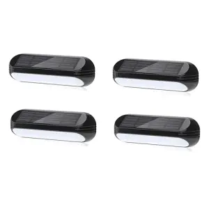 Applique solaire murale LED blanc chaud ou multi-couleur. ×4