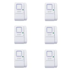 Lot de 6 x Mini alarme fenêtre/porte (Avec fonction carillon)