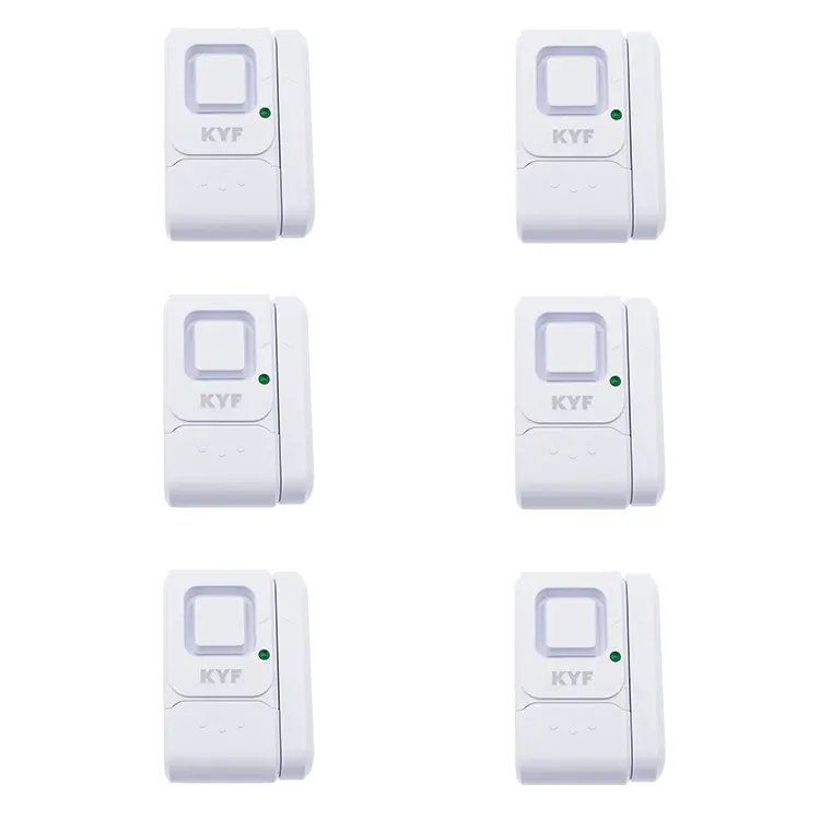 Lot de 6 x Mini alarme fenêtre/porte (Avec fonction carillon)