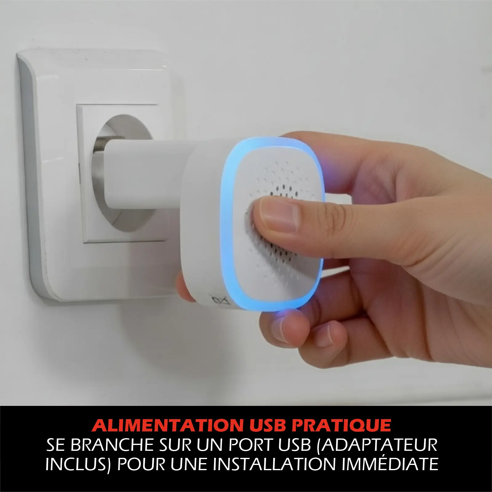 Carillon USB avec Flash LED Multi couleur + bouton de sonnette sur piles – Image 3