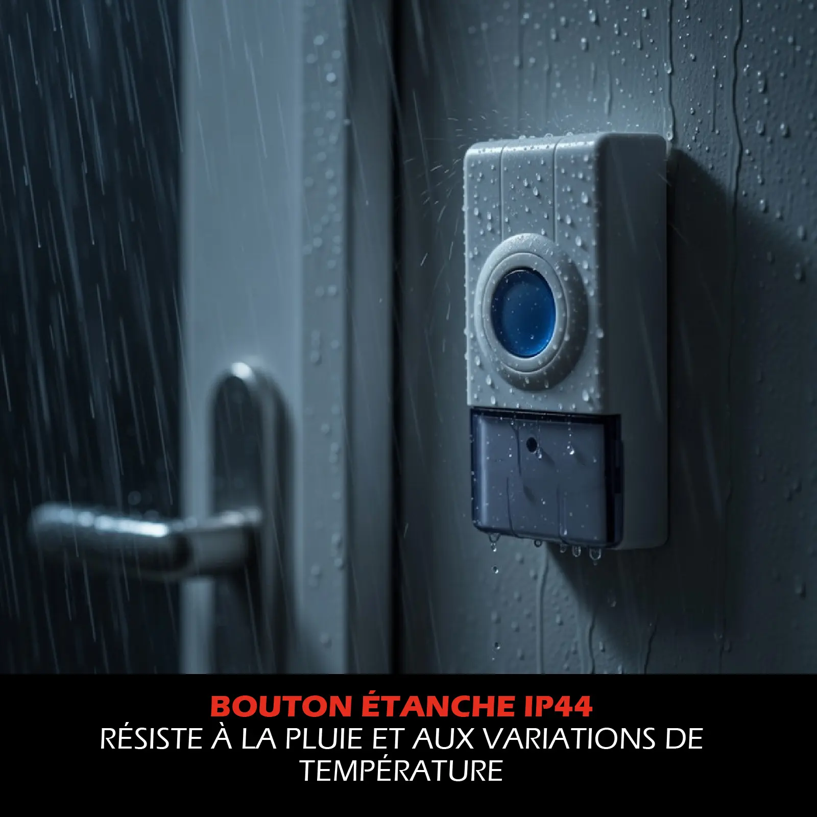 Carillon USB avec Flash LED Multi couleur + bouton de sonnette sur piles – Image 5