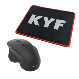Souris Connectée sans Fil + Tapis de Souris Ultra-Mince KYF
