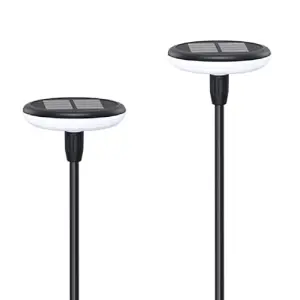 (Lot de 2) Eclairages LED 35 lm Solaire à planter Idéal illumination de composition florale