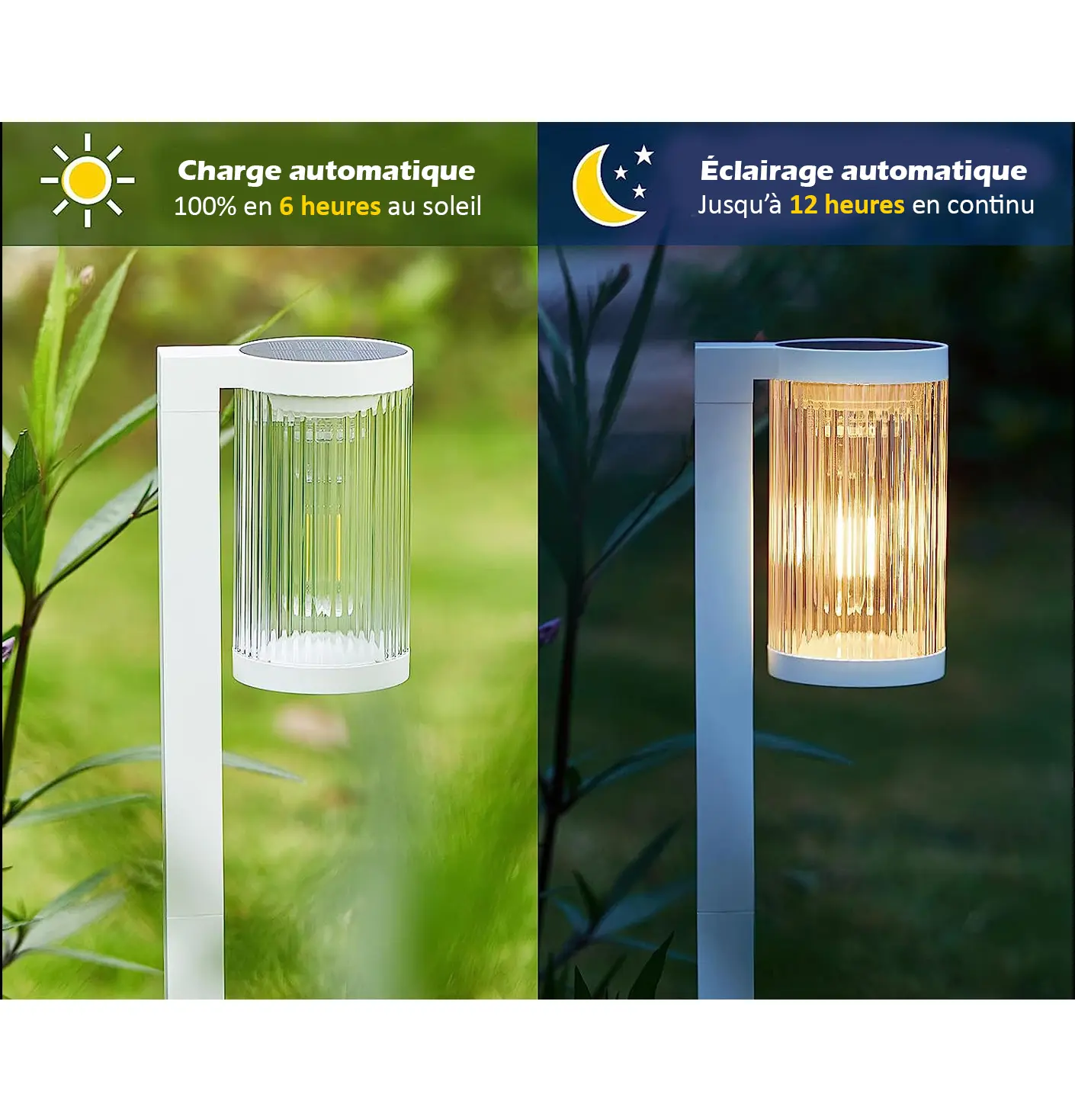 (Lot de 2) Eclairages LED 25 lm Solaire à planter Idéal éclairage d’allée et chemin – Image 6