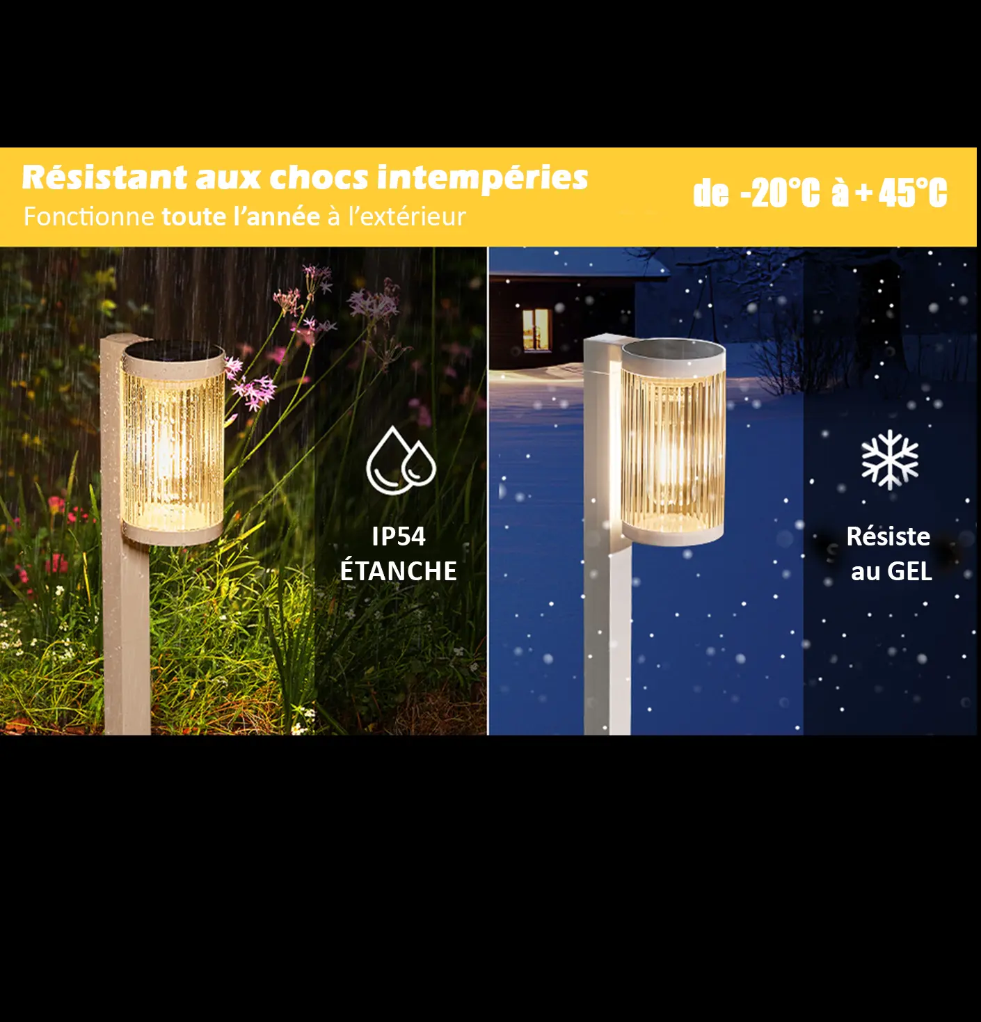 (Lot de 2) Eclairages LED 25 lm Solaire à planter Idéal éclairage d’allée et chemin – Image 7