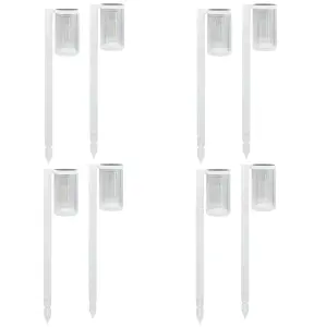 (Lot de 8) Eclairages LED 25 lm Solaire à planter Idéal éclairage d’allée et chemin