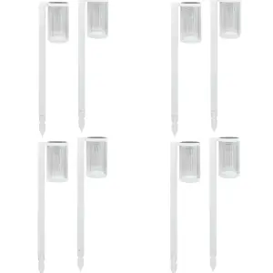 (Lot de 8) Eclairages LED 25 lm Solaire à planter Idéal éclairage d’allée et chemin