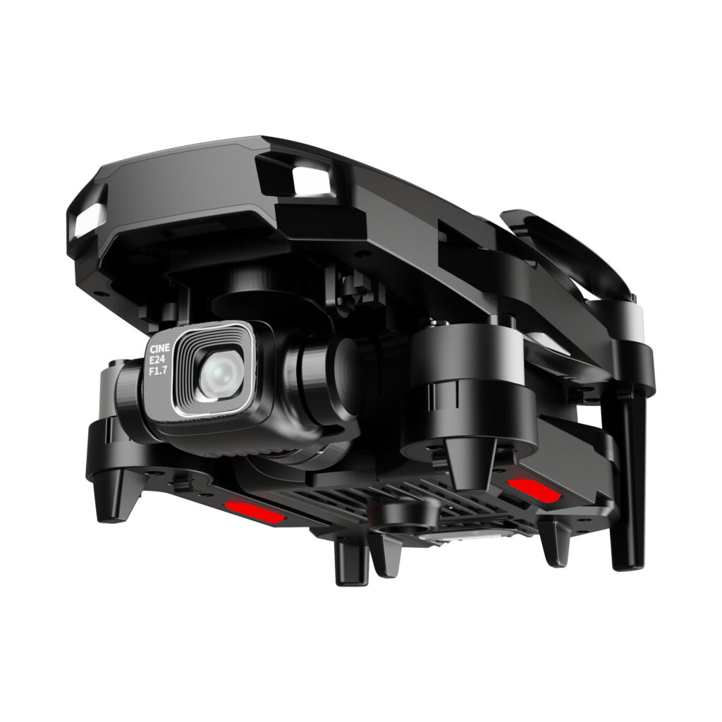 Drone Caméra Gimbal 3 axes Capteur 360° 8K HD Avec Télécommande écran 4,5'' (11,4 cm) - Sangle