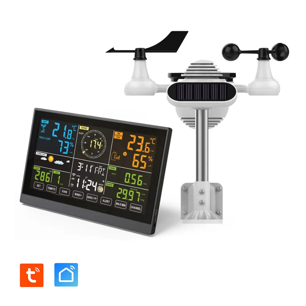 Station météo complète, professionnelle et connecté wifi.