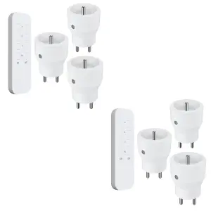 Lot de 2 x Lot de prise 2300W avec télécommandée intérieure