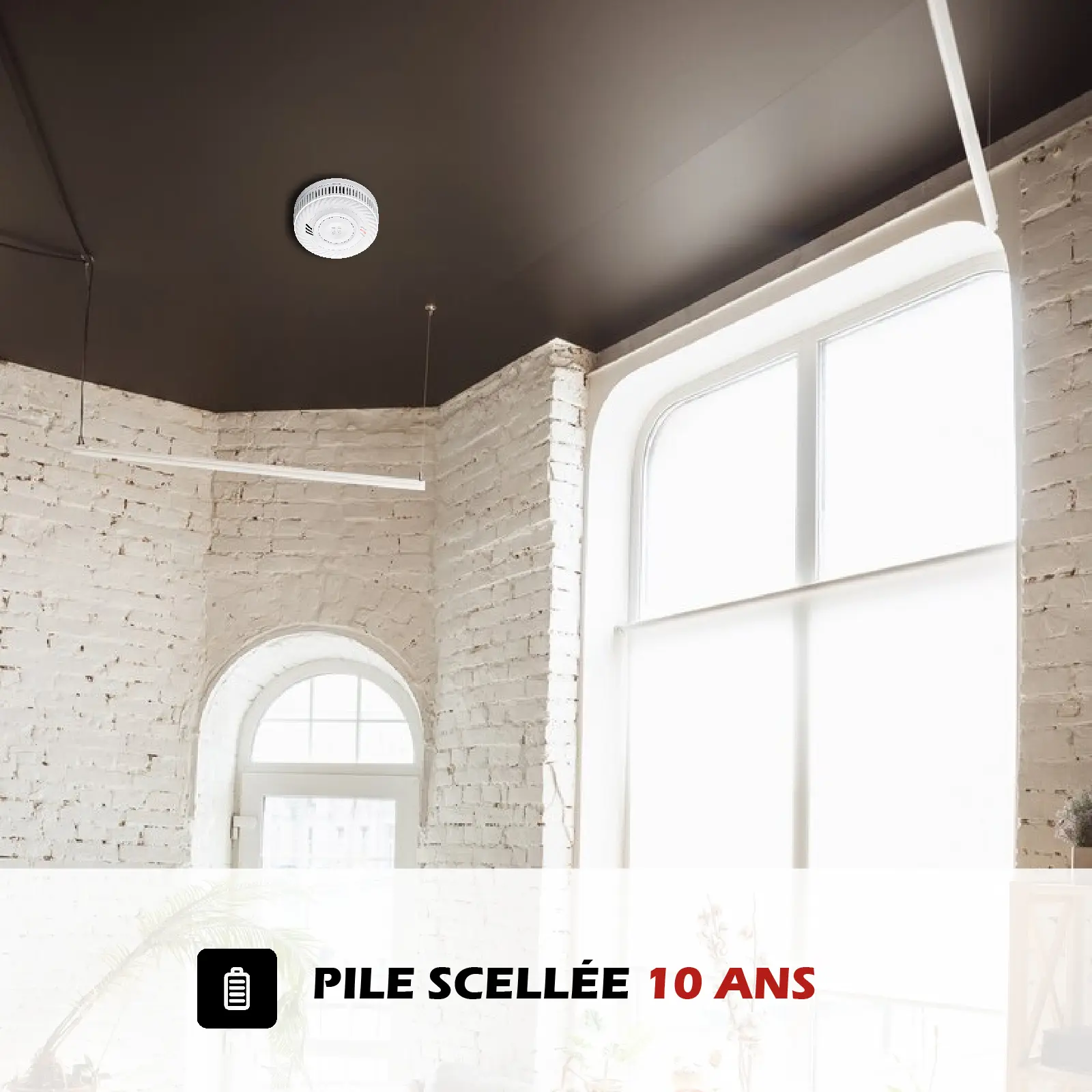 Détecteur de fumée connecté WIFI - CE EN14604 - Pile 10 ans scellée – Image 7