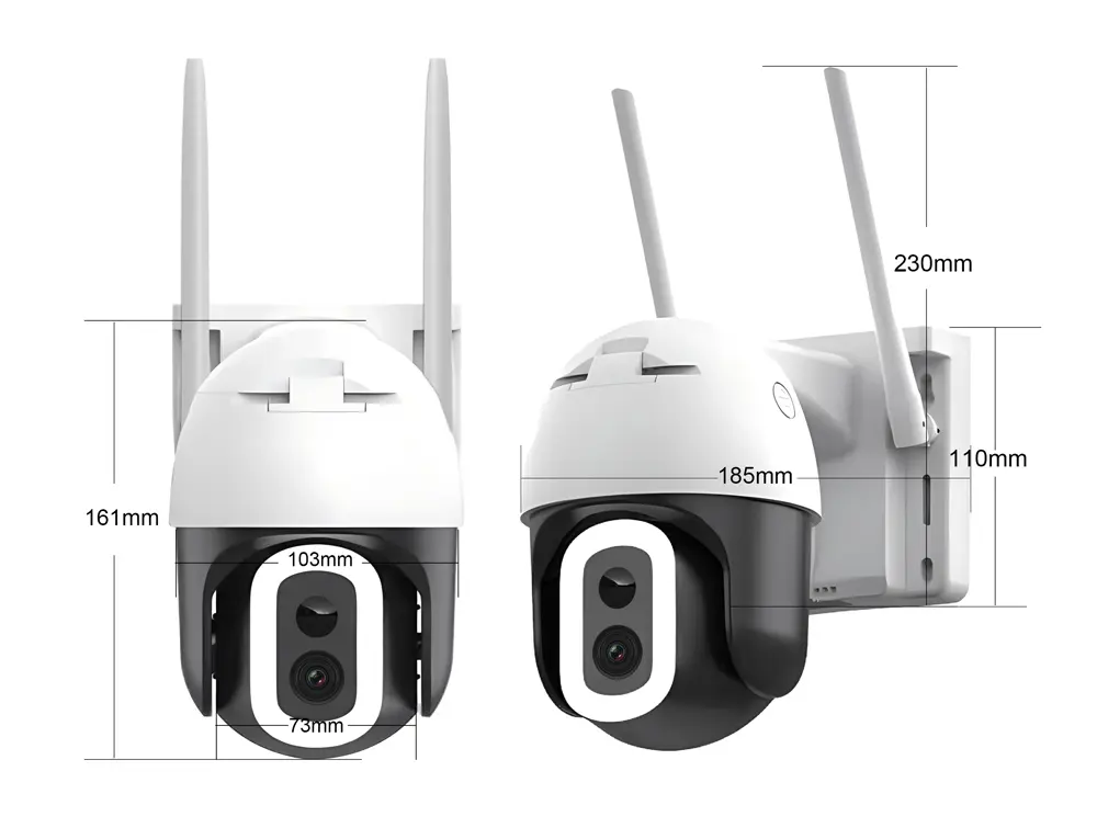 Caméra IP Motorisée Extérieure Ultra HD 2K+ 4MP – 100% Solaire – WiFi DualBand – LED 800lm – Image 5