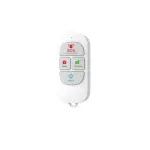 Télécommande KYF-ALARM-009-R avec boutons Arm, Disarm, Home et SOS pour contrôler votre alarme facilement et rapidement.