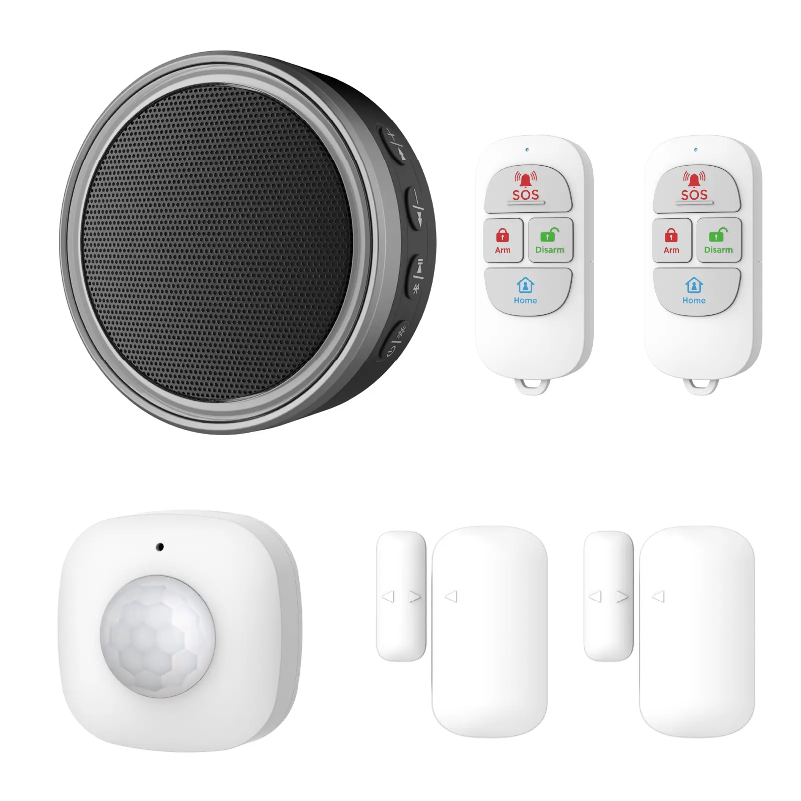 Pack Sécurité intérieure  connectée Vidéosurveillance & Intrusion Kit Alarme connectée Évolutif + Caméra IP Intérieure Rotative Double Objectif 16Go SD inclus – Image 2