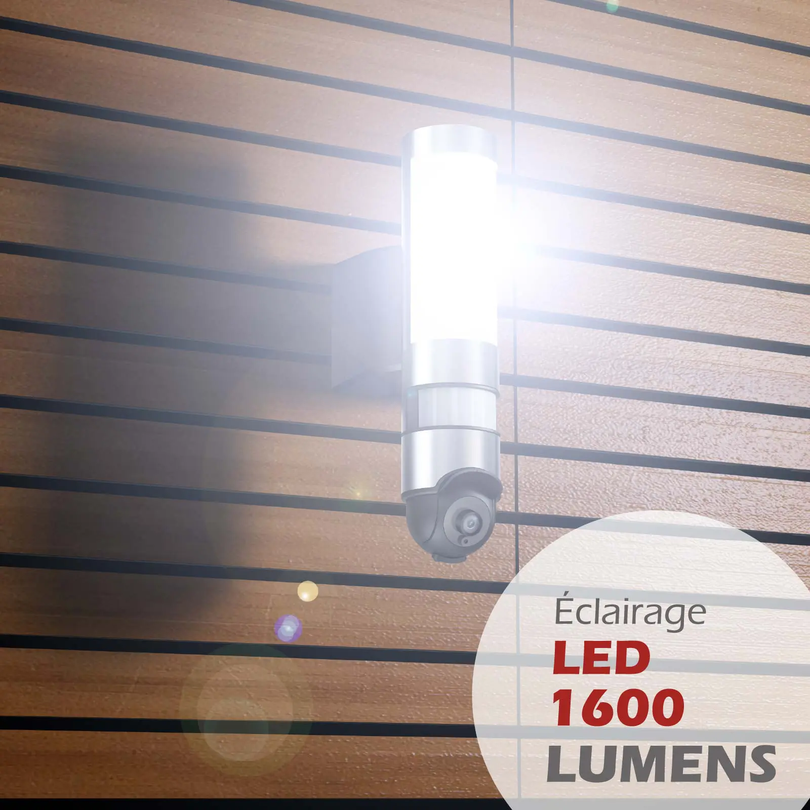 Caméra Extérieure Motorisée 220V avec Éclairage LED 1600LM – Image 6