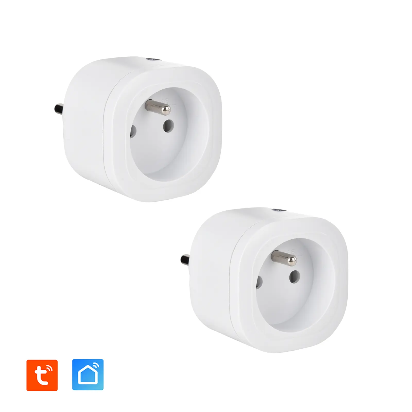 Lot de 2 Prises intérieures 3680W connectées (Wifi + Radio fréquence)