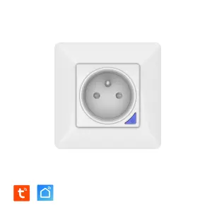 Prise intérieure encastrée 3000W connectée Wifi + Suivi de consommation + Compatible assistants vocaux