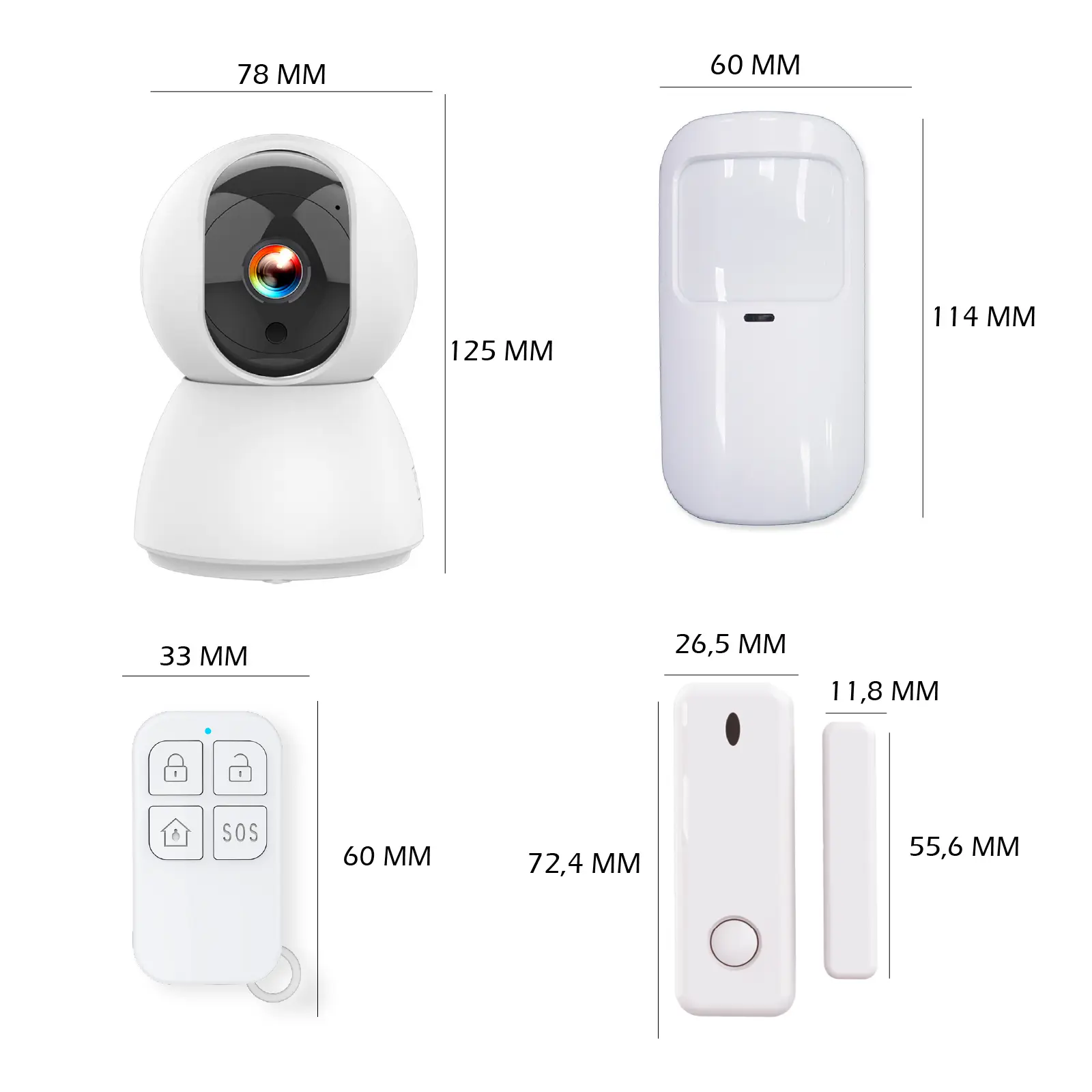 Kit d'Alarme intérieure connecté - Etendu - Évolutif avec Caméra IP PT 4MP avec Sirène intégrée 90 dB – Image 5