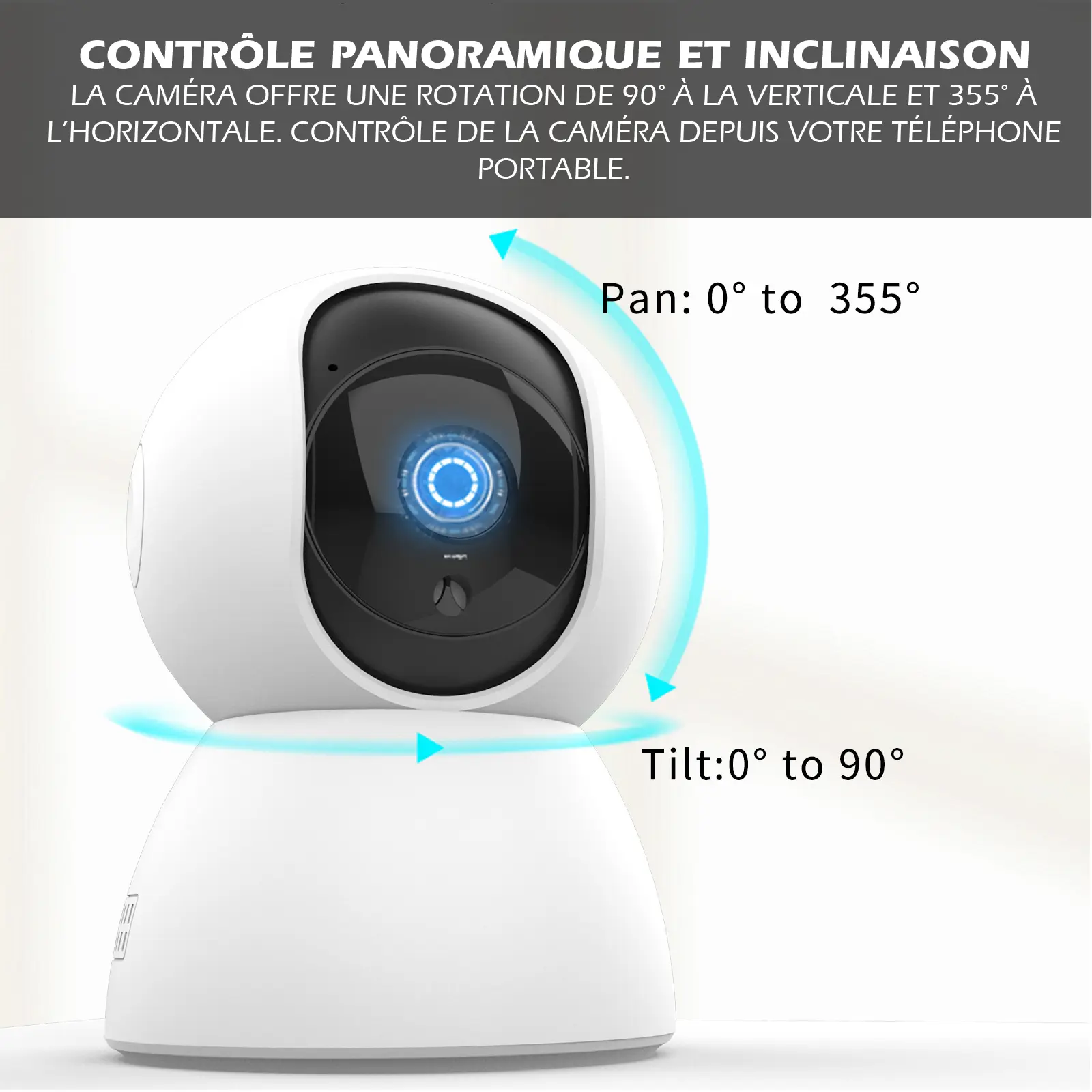 Kit d'Alarme intérieure connecté - Etendu - Évolutif avec Caméra IP PT 4MP avec Sirène intégrée 90 dB – Image 3