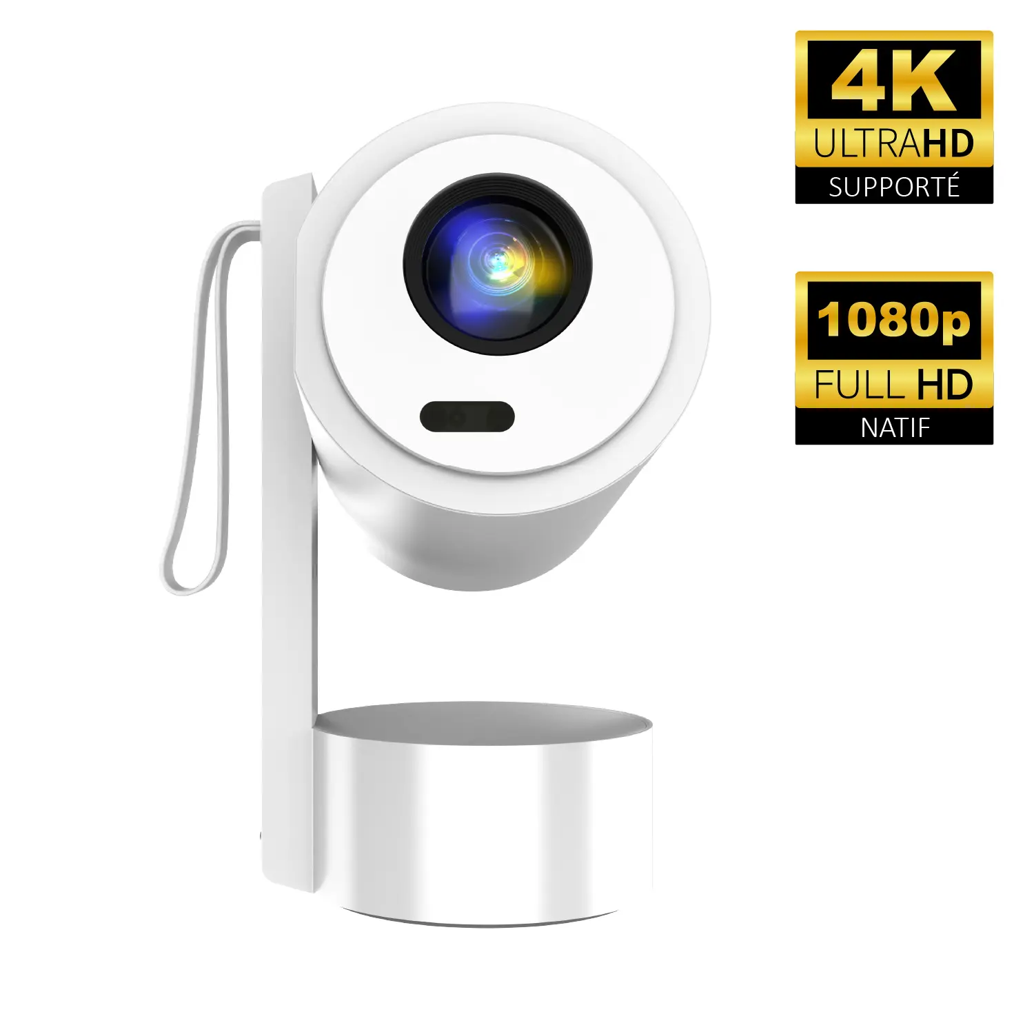 Kit Cinéma Portable KYF – Écran gonflable 100” + Vidéoprojecteur Android 13 rechargeable + 2 enceintes Bluetooth 60W – Image 2