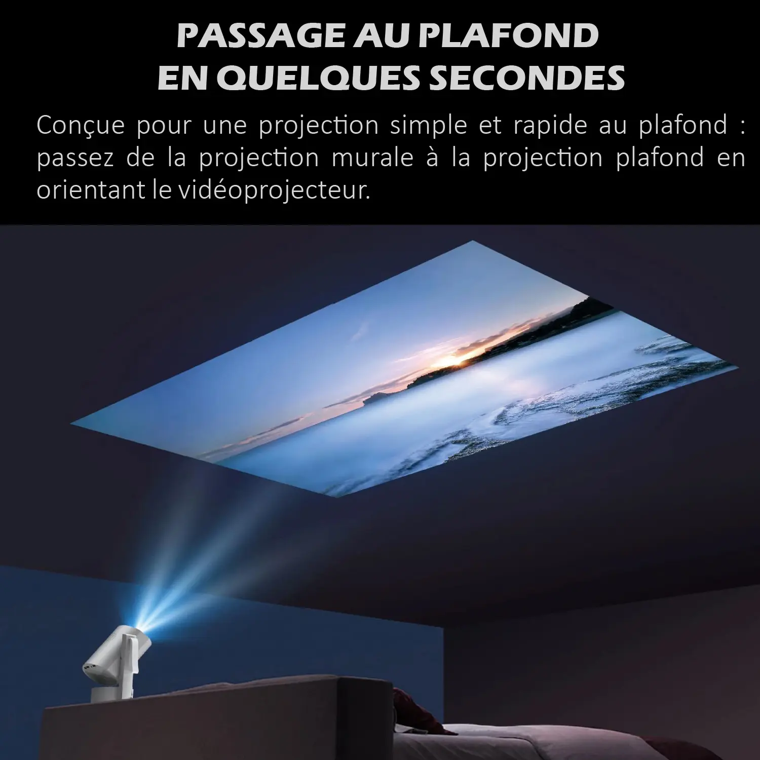 Kit Cinéma Portable KYF – Écran gonflable 100” + Vidéoprojecteur Android 13 rechargeable + 2 enceintes Bluetooth 60W – Image 10