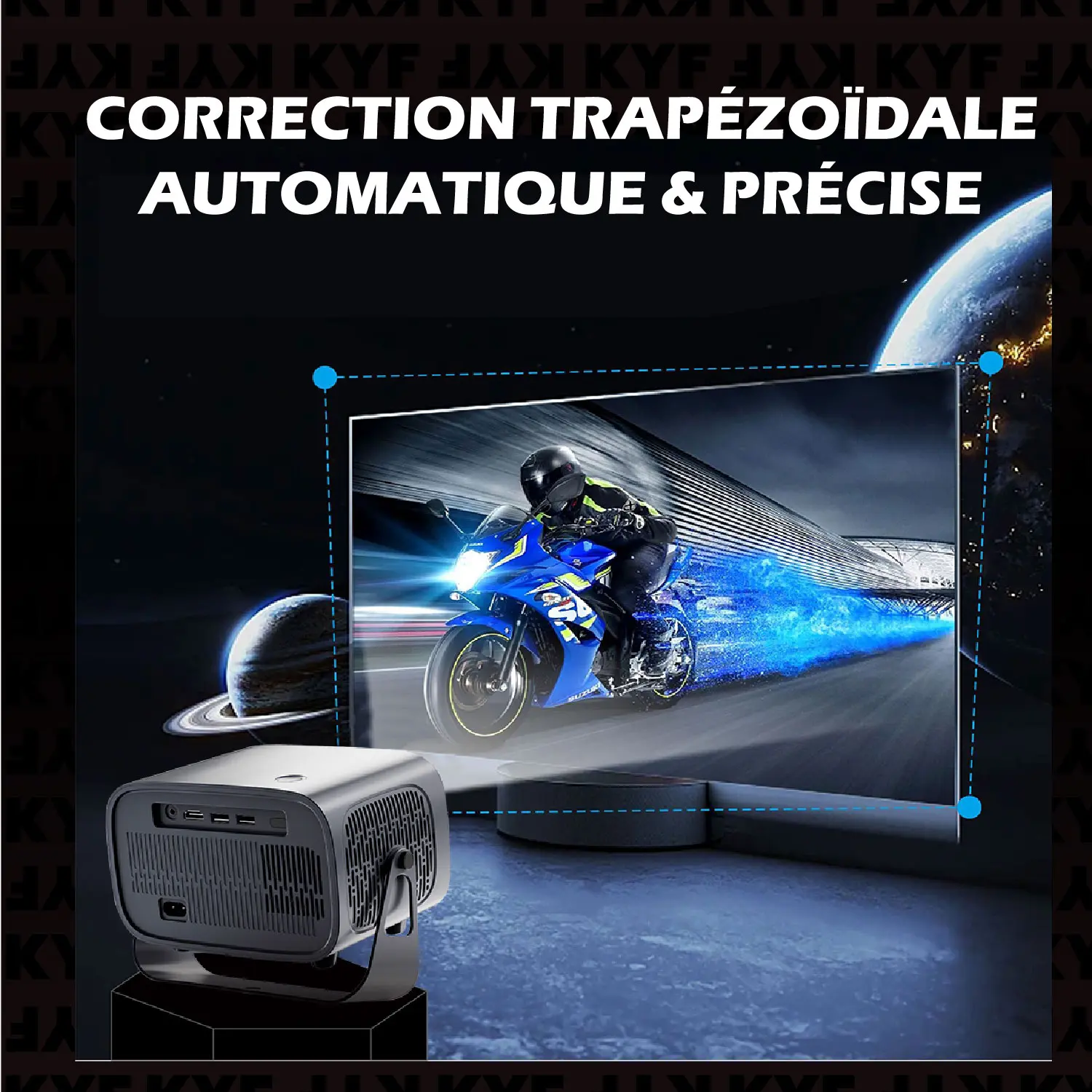 Vidéoprojecteur Compact Rétro - Android 13 – 4K Ultra HD , 280 ANSI, Autofocus & Keystone Auto – Image 7