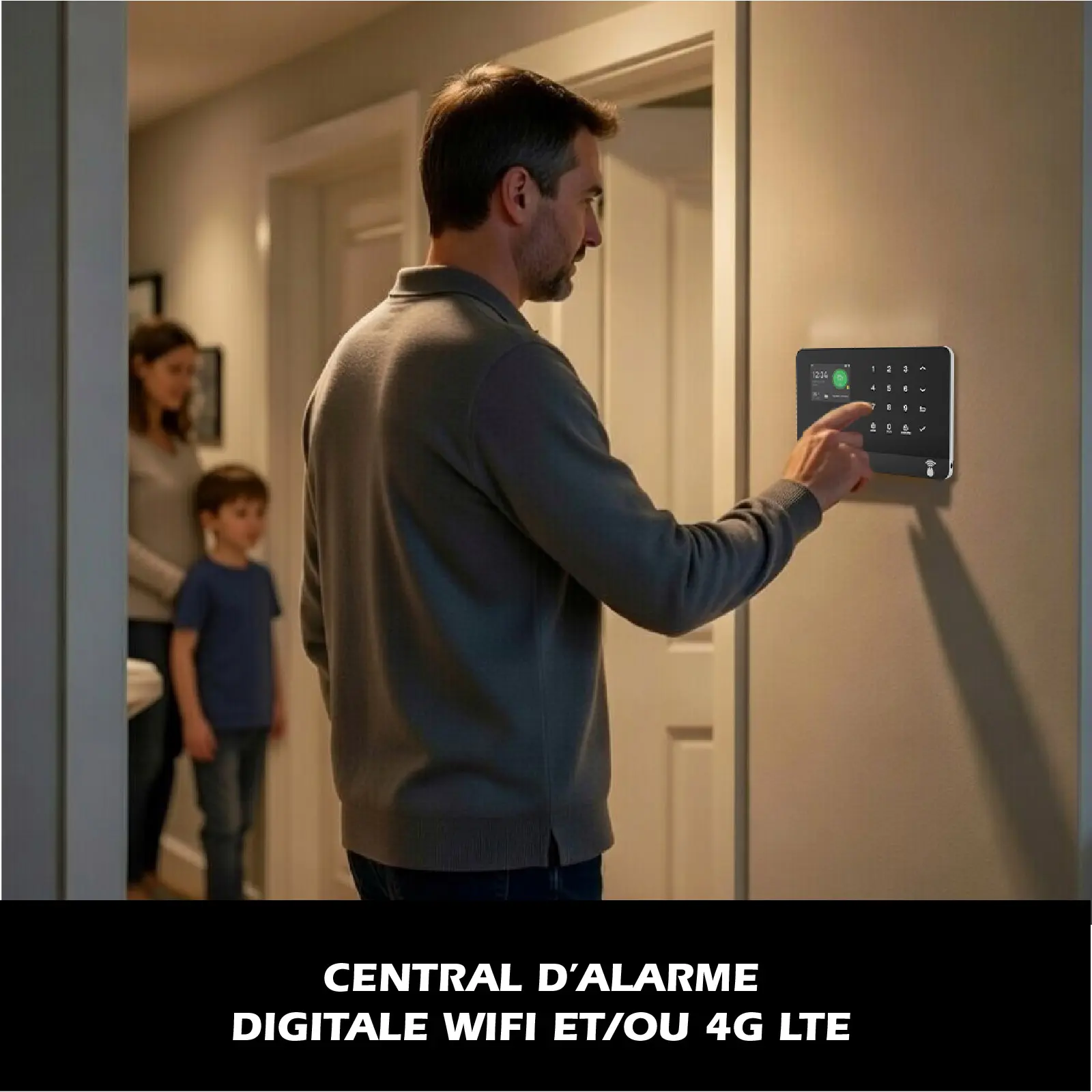 Système d'alarme connecté Wifi et/ou 4G - Détection d’ouverture & de mouvement - Transmetteur GSM vocal - Sécurité intelligente évolutive, Compatible Alexa & Google – Image 3