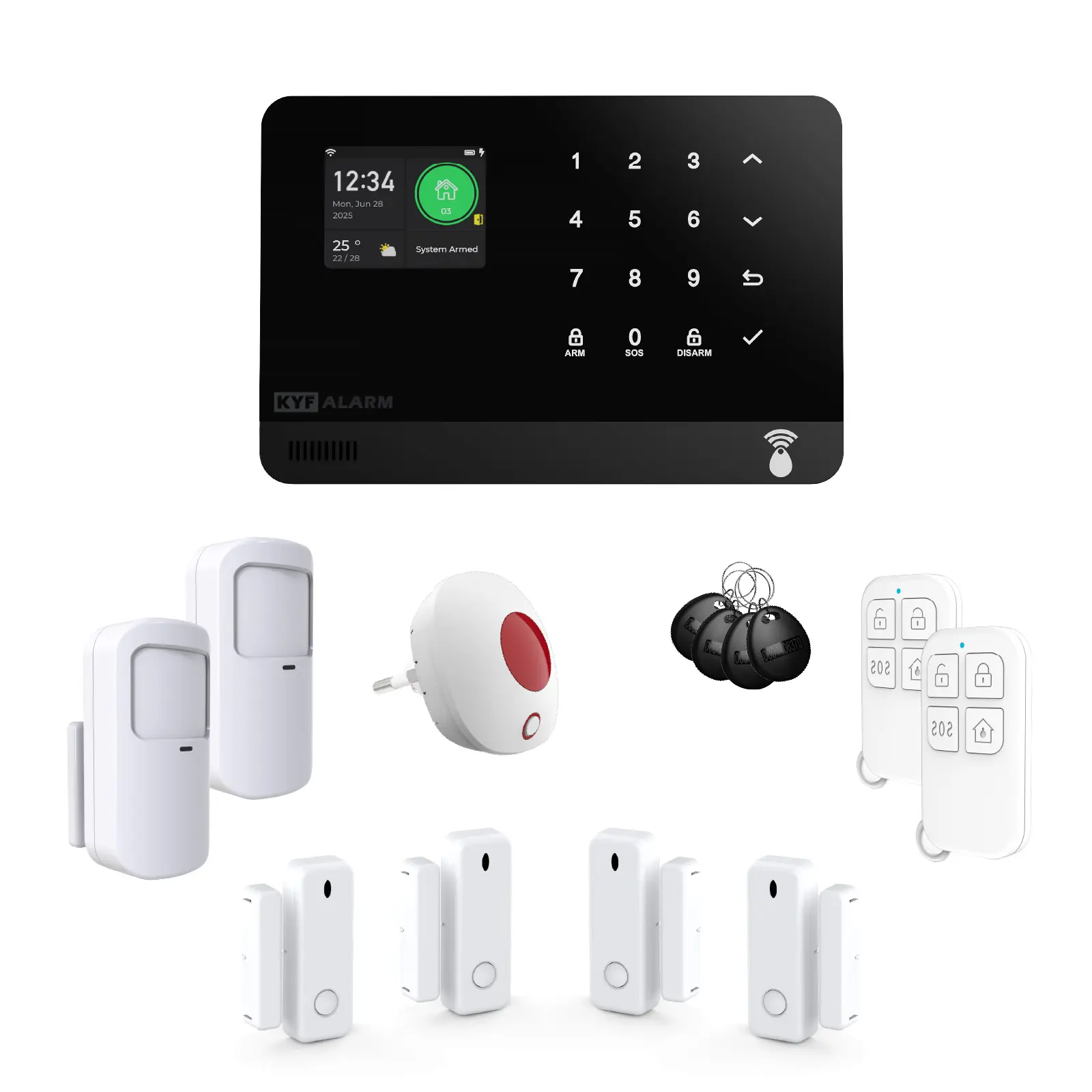 Système d'alarme connecté Wifi et/ou 4G - Détection d’ouverture & de mouvement - Transmetteur GSM vocal - Sécurité intelligente évolutive, Compatible Alexa & Google – Image 8