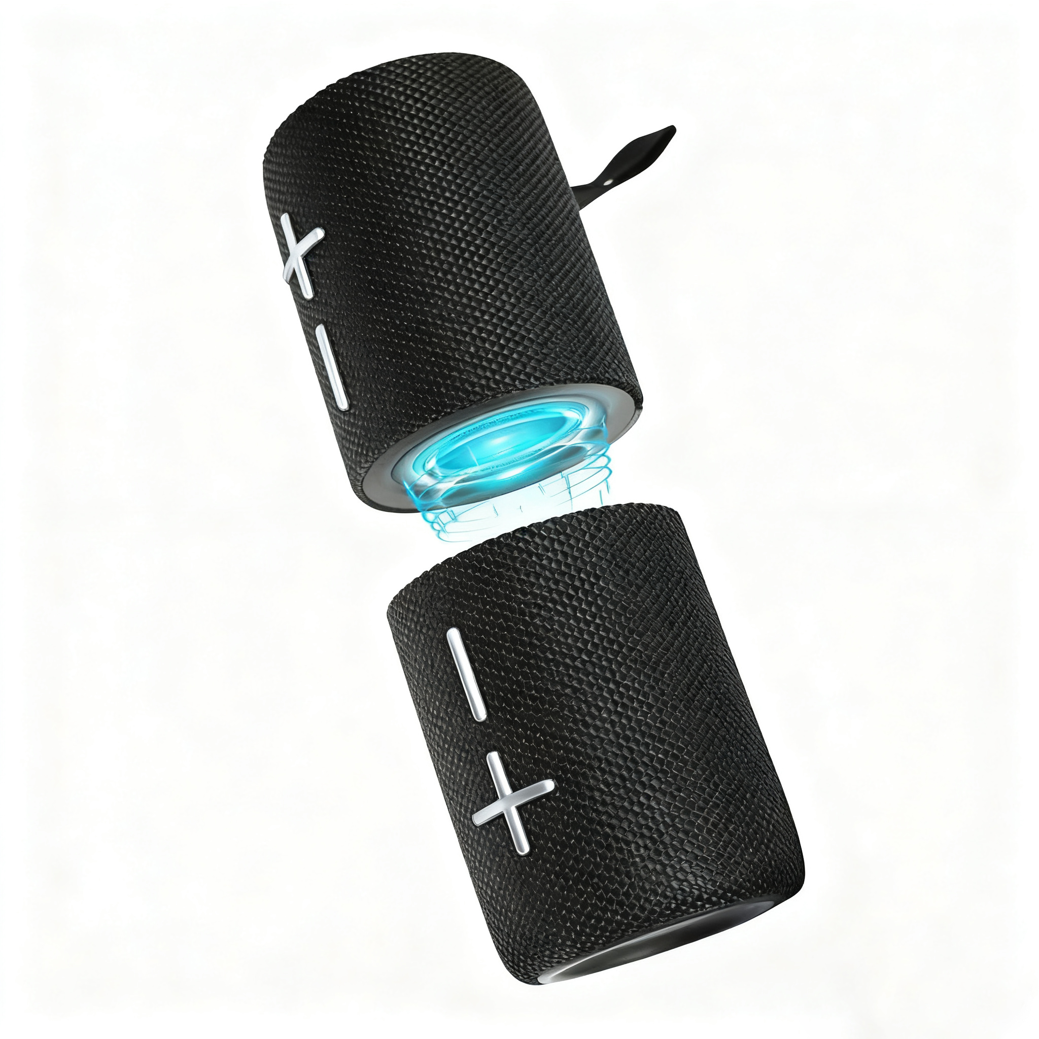 Enceinte Bluetooth 40W, RVB, IPX6 - Rechargeable USB - Divisible en 2 × 20W