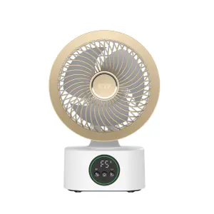 Ventilateur Intelligent Portable Ultra silencieux - Rechargeable - Contrôle vocal - Double éclairage nocturne - Aromathérapie intégrée