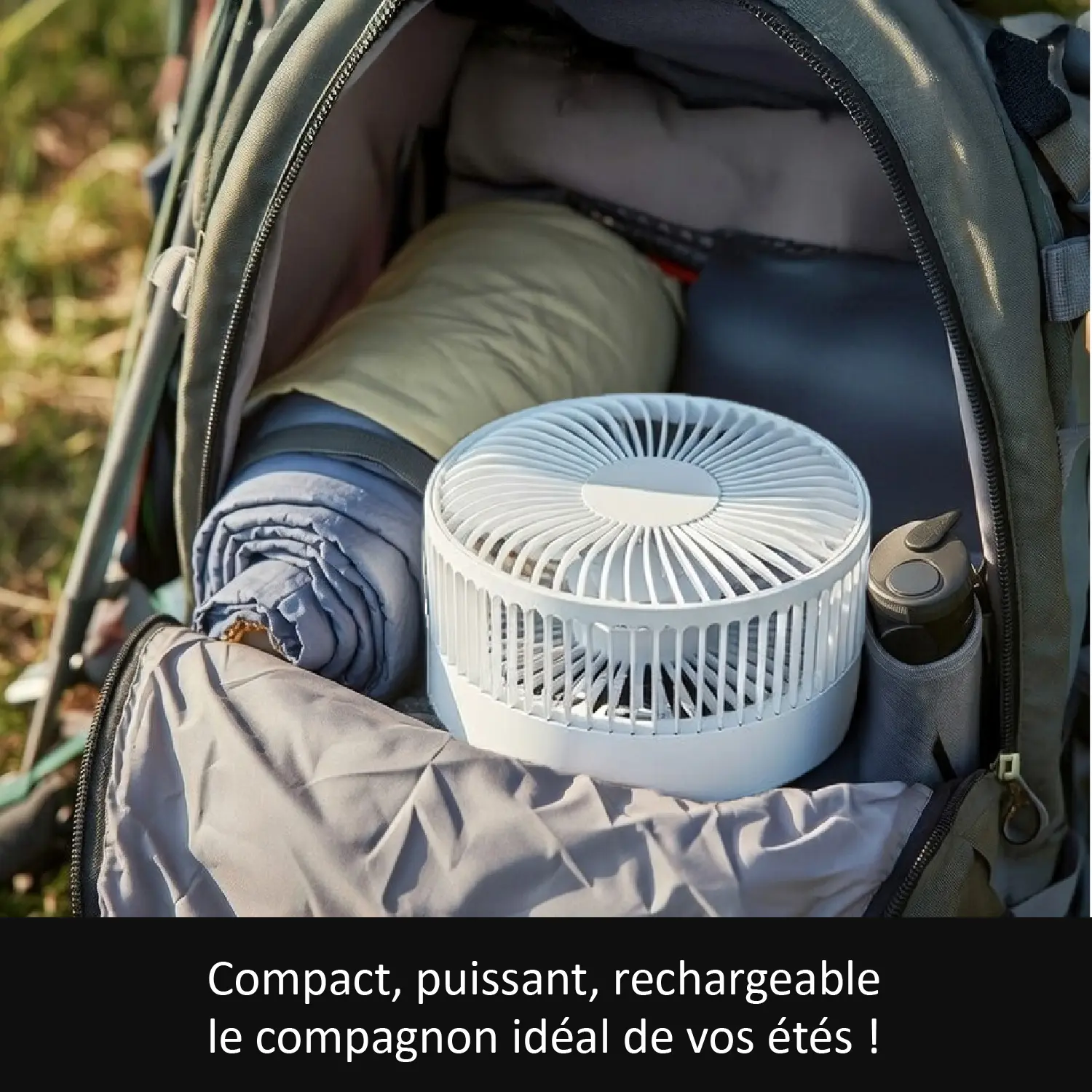 Reconditonné KYF - Ventilateur Portable Téléscopique avec Télécommande - Silencieux - Rechargeable - Design Flexible – Image 6