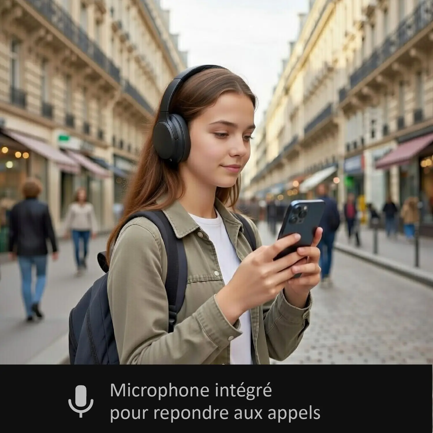 Casque Audio Sans Fil Bluetooth - ANC  Réduction active de bruit - Design pliable - 32H d’autonomie - Bluetooth 5.4 – Image 10