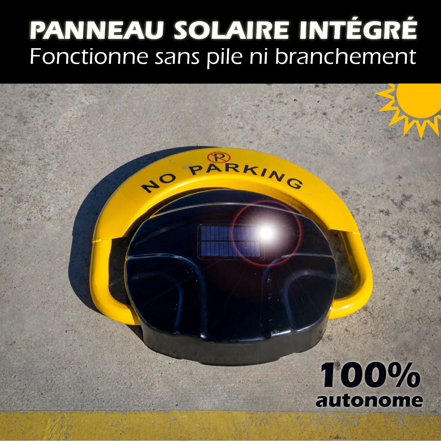 Bloque-Parking Solaire 100% énergie solaire - Télécommandé – Image 2