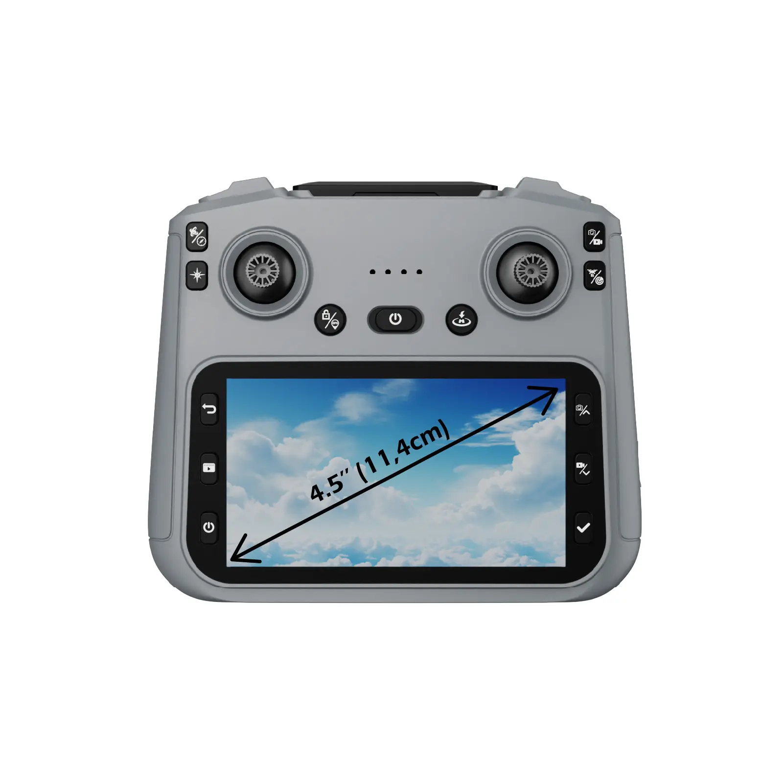 Drone Caméra Gimbal 3 axes Capteur 360° 8K HD Avec Télécommande écran 4,5’’ (11,4 cm) - Sangle Tour de Cou Incluse – Image 6