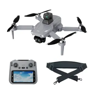 Drone Caméra Gimbal 3 axes Capteur 360° 8K HD Avec Télécommande écran 4,5’’ (11,4 cm) - Sangle Tour de Cou Incluse