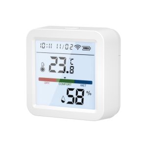 Thermomètre Hygromètre Connecté KYF – Wi-Fi 2.4 GHz – Température & Humidité – Alertes Smartphone – Compatible Alexa & Google