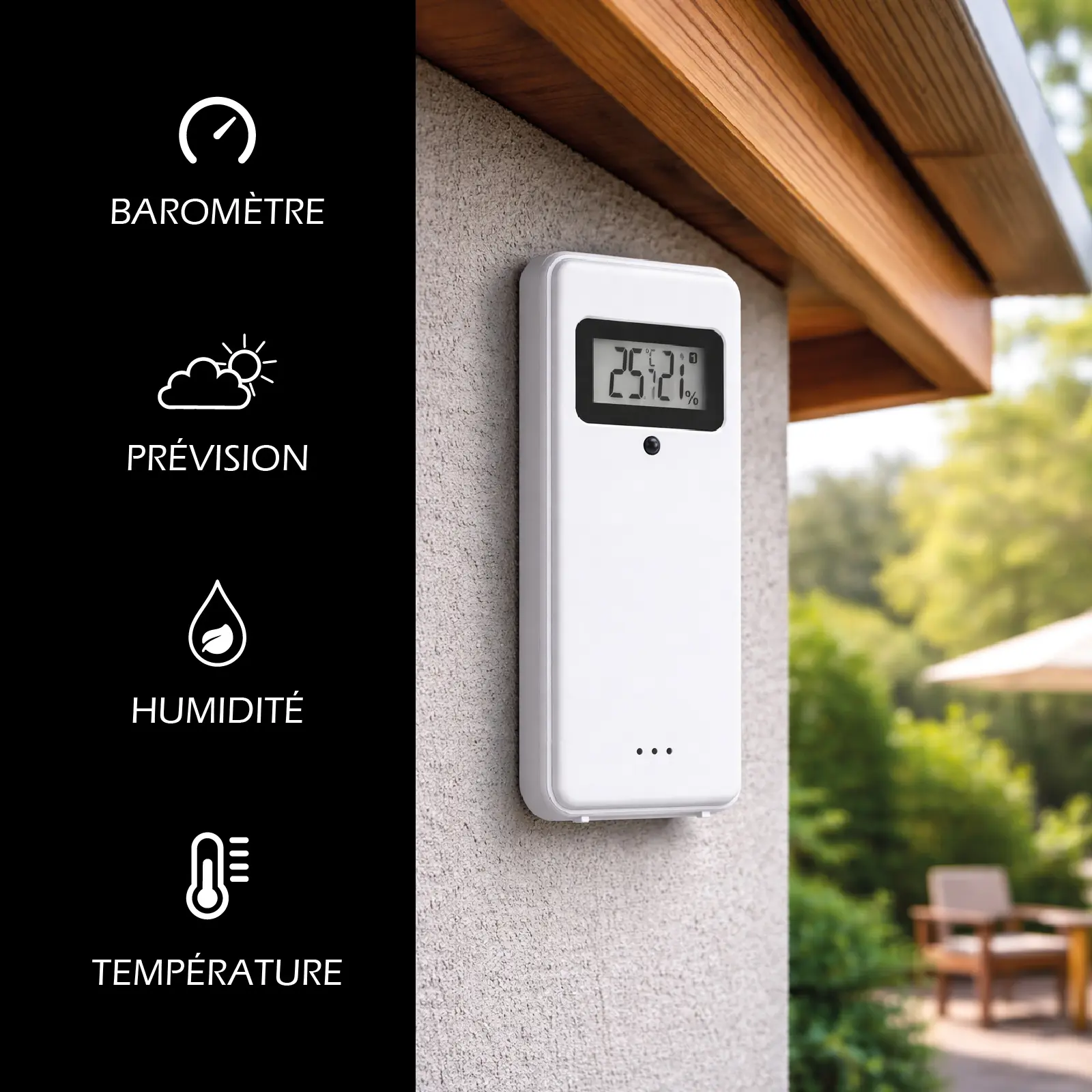Station Météo Connectée connectée Wifi – 4 en 1 + 1 Capteur Thermo-hygromètre – Image 3