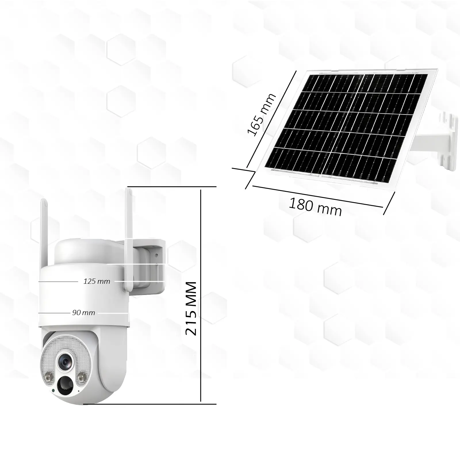 Caméra IP Motorisée Extérieure Ultra HD 3K+ 6MP - 100% Solaire - WiFi 6 - Batterie 9000 mAh - IP65 – Image 8