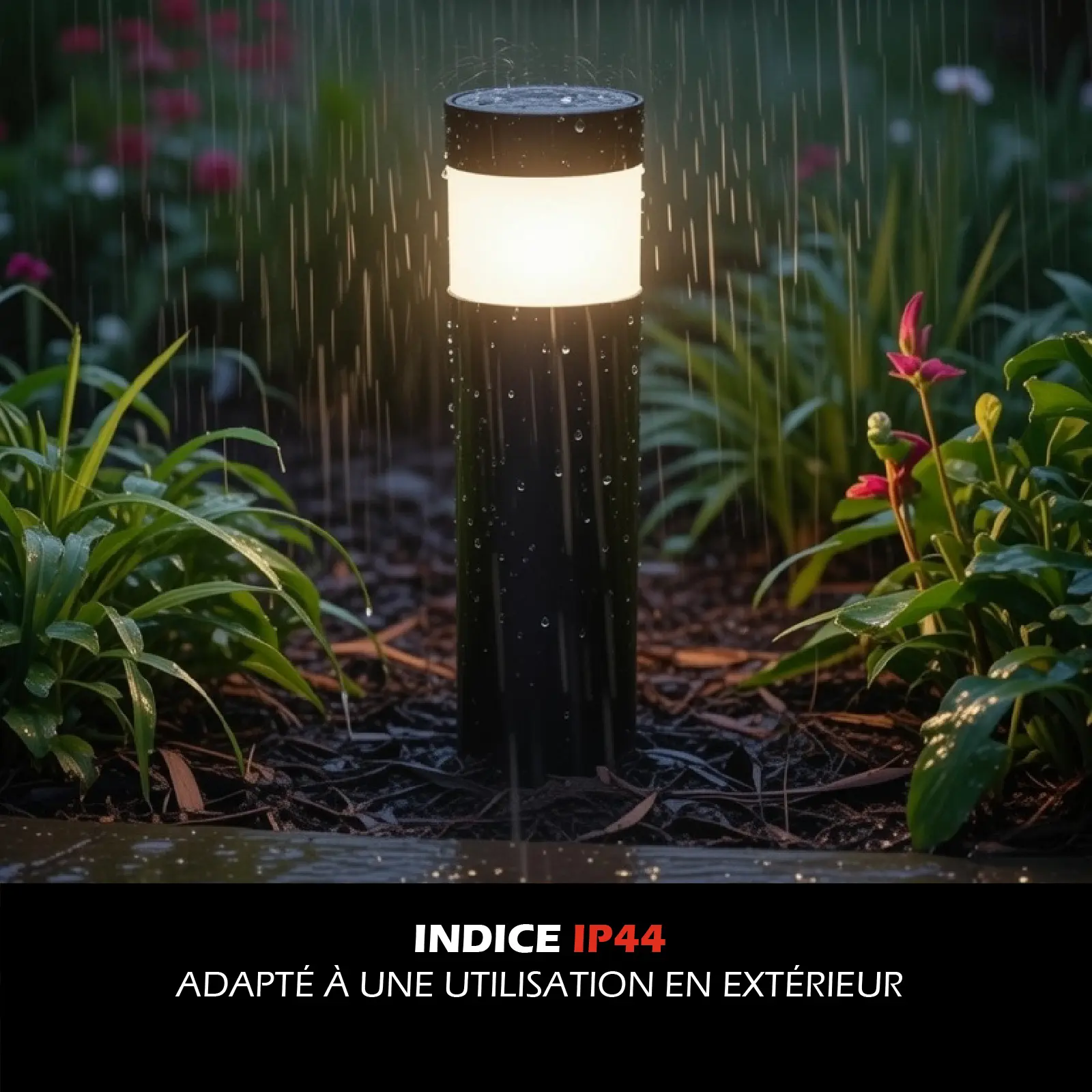Borne Solaire LED - 18 Lumens - Blanc Chaud 3000K - Panneau 0,48W - Autonomie 8 h - IP44 - À Planter – Image 5