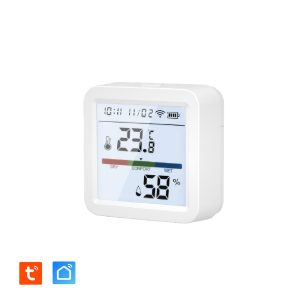 Thermomètre Hygromètre Connecté KYF – Wi-Fi 2.4 GHz – Température & Humidité – Alertes Smartphone – Compatible Alexa & Google