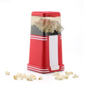 Machine à popcorn sans huile — Popcorn maison en 3 min — 1200W — Design rétro