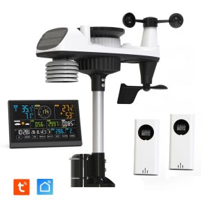 Station Météo professionnelle connectée Wifi – 9 en 1 + 2 Thermo-hygromètre