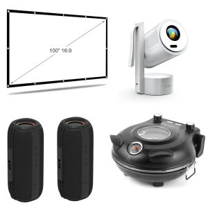 Pack Ciné & Pizza Premium KYF — tout fonctionne sur batterie, sauf le four